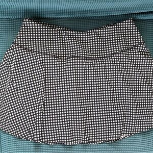 Avia Black and White Gingham A-Line SKORT